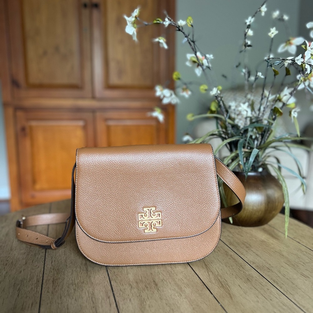 Tory Burch Tan Leather Crossbody Bag